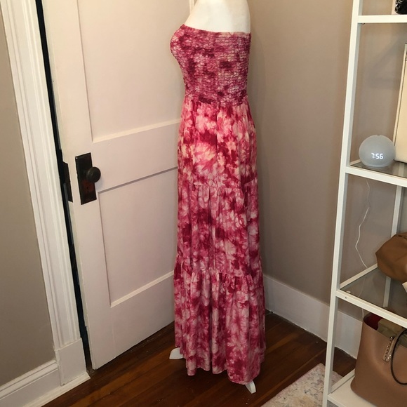 Tie Dye Silk Maxi Dress - Picture 3 of 5
